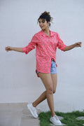 Women's Garden Print Shirt - Nature-Inspired & Stylish | Women's Shirt | Shop stylish women's clothing online at Label Flavia |