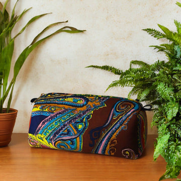 Vibrant Paisley Print Makeup Pouch – LuxebyFlavia